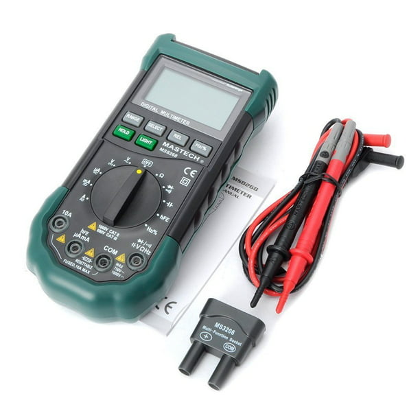 Mastech MS8268 Digital Multimeter Sound&Light Alarm Capacitance Frequency Meter 